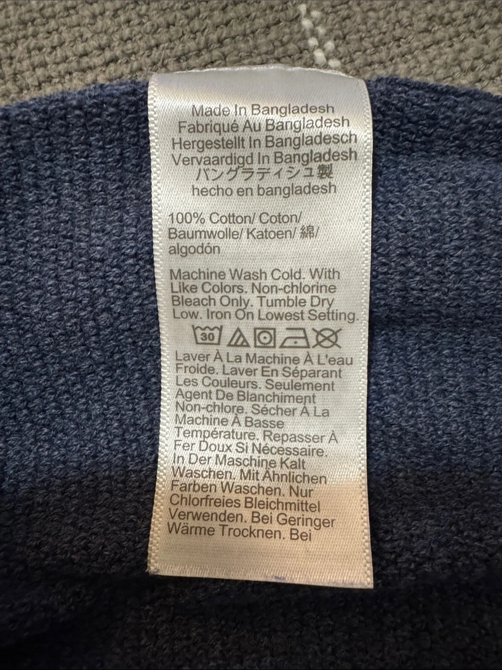 J. Crew Men's Navy Crewneck Pullover Sweater